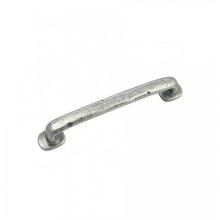 Strategic Brands 5 in. Distressed Pewter Riverstone Cabinet Pull 84664